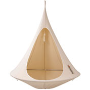 Suspended Hammock - Single Cacoon - White